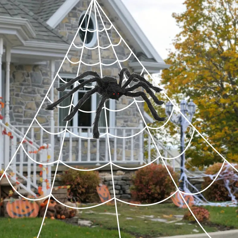 Giant Spider Web Decorations Outdoor - 7 M (Without Spider)