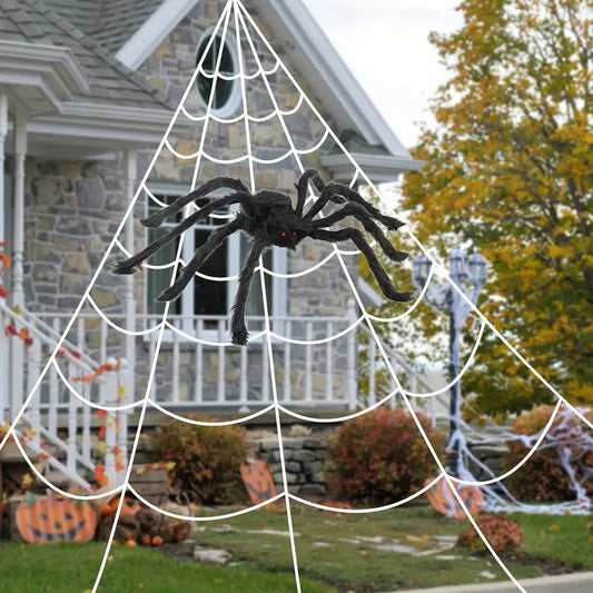 Giant Spider Web Decorations Outdoor - 7 M (Without Spider)