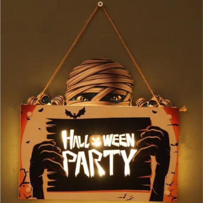 Light Door Hanging panel - Scary mummy 25x20x0.3