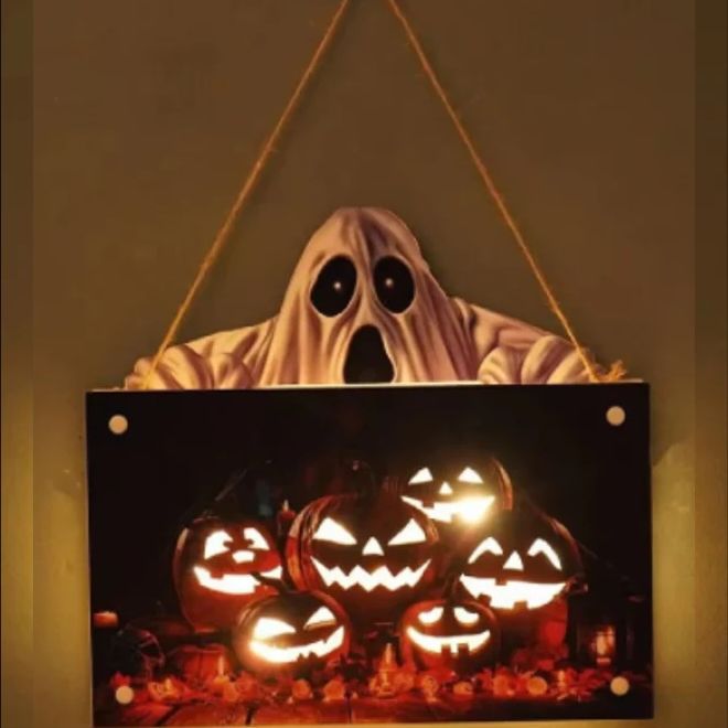 Light Door Hanging panel - Scary Ghost 25x20x0.3