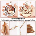 Load image into Gallery viewer, Christmas wooden ornaments 8 cm in Size
