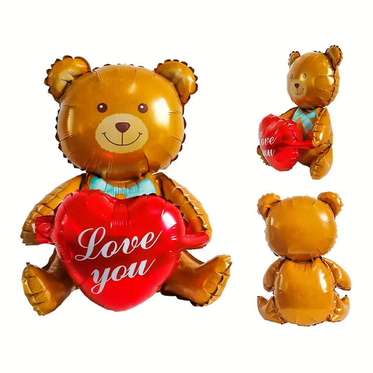 Bear with Heart Foil Balloon 105*66cm (Copy)