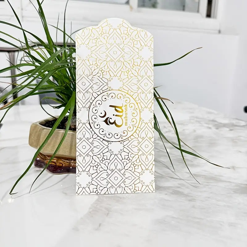 Eid Money Envelopes 17.53 x 8.89 cm Gold