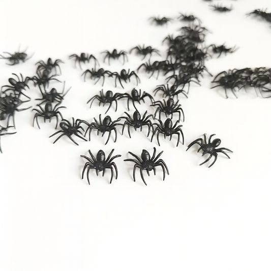 Spooky Black Plastic spider 60g 2.2 cm