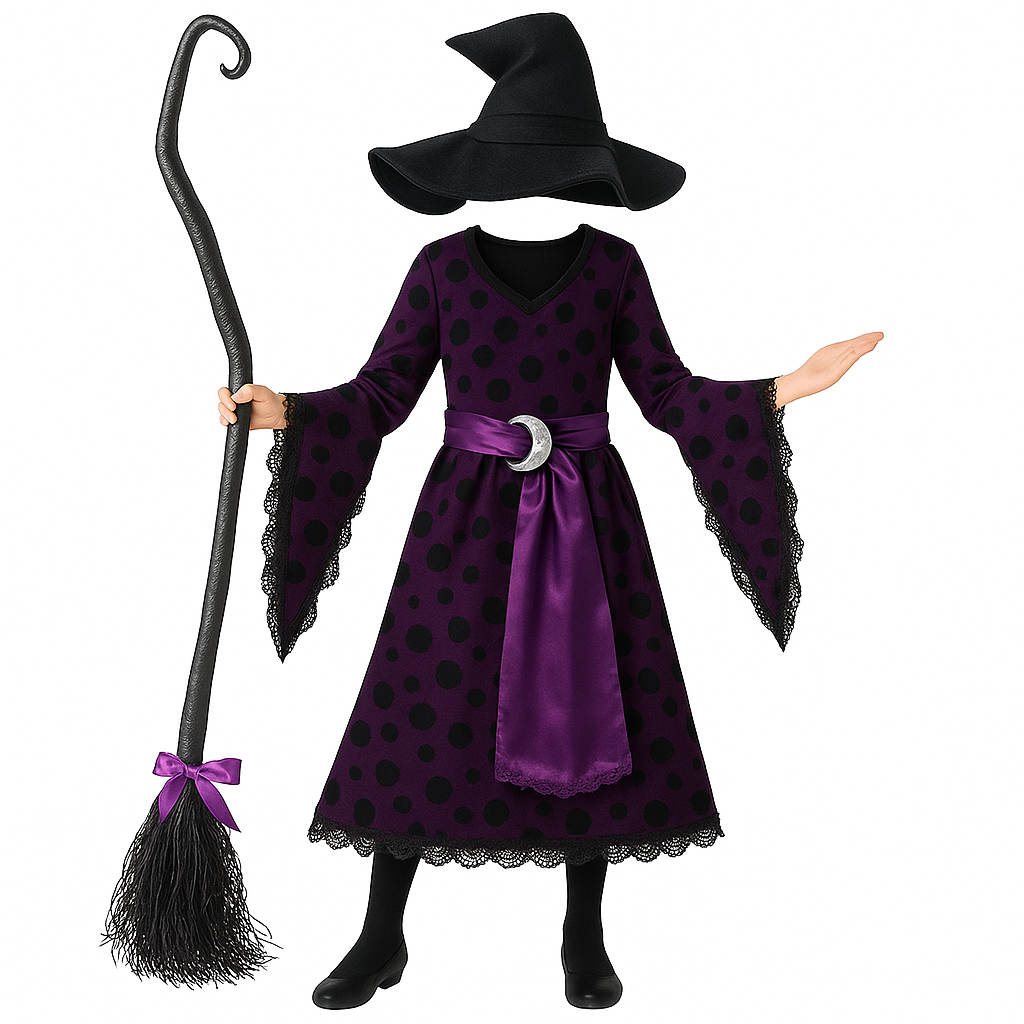 Witch Dress Costume (Without Broom)