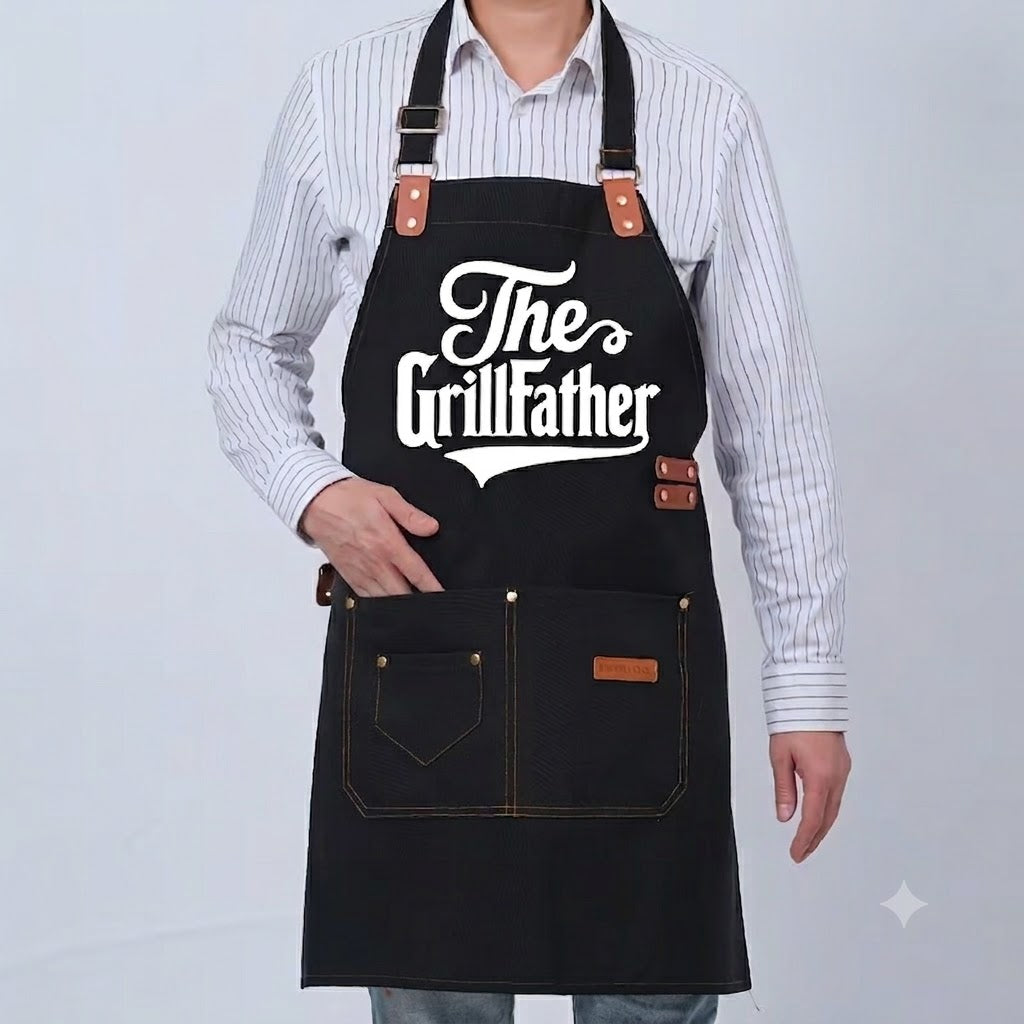 Father's Day Black Fun Apron