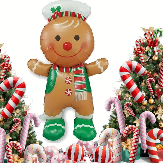 Christmas Gingerbread man Foil Balloon 155*81CM