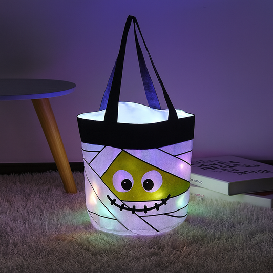 Spooky Mummy Looking Candy Bag with Light