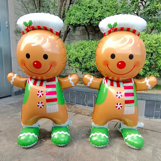 Christmas Gingerbread man Foil Balloon 155*81CM