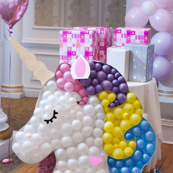 Unicorn Balloon Mosaic