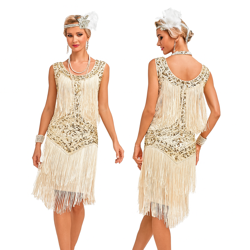 Sequin Vintage 1920's Inspired Women Costume