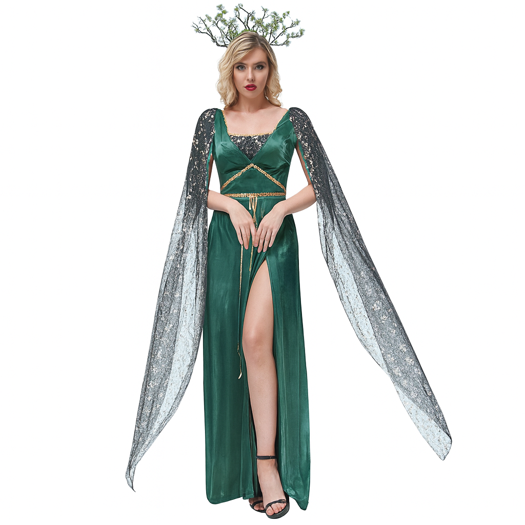 Green Medusa Women Costume