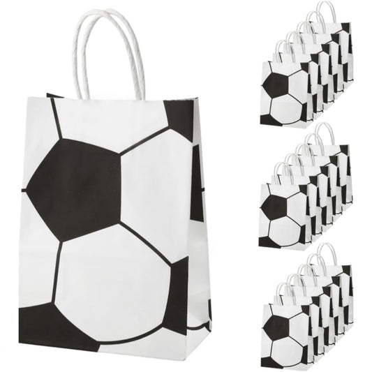 Football Party Bags Paper with Football Motifs Sets