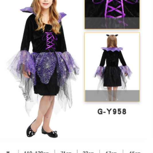 Girl Princess Bat costume