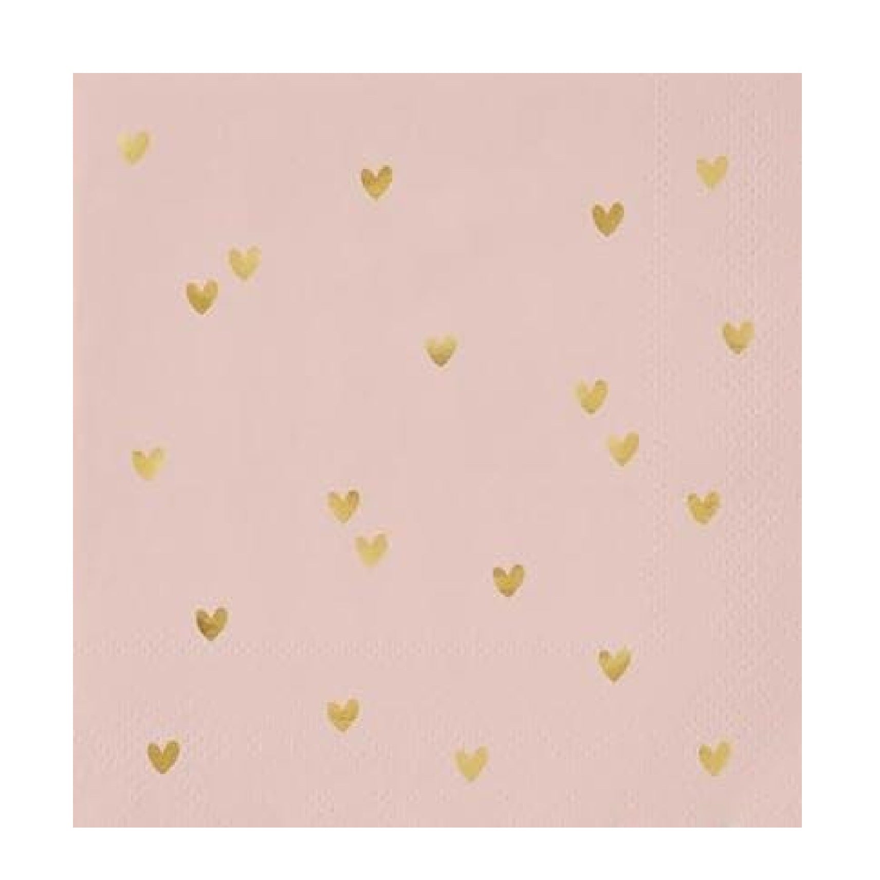 Pink Bride Heart Theme Paper Napkins