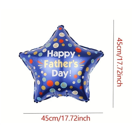 Father's Day Helium Star Shape 18 Inch Foil Balloon
