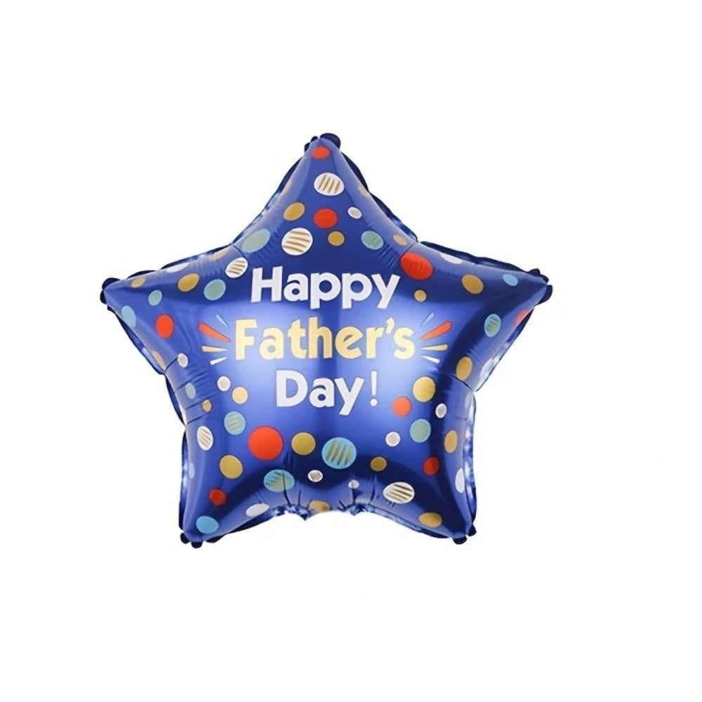 Father's Day Helium Star Shape 18 Inch Foil Balloon