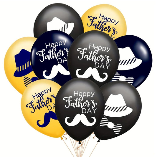 Father's Day 10 Pcs Latex Helium Balloon Set