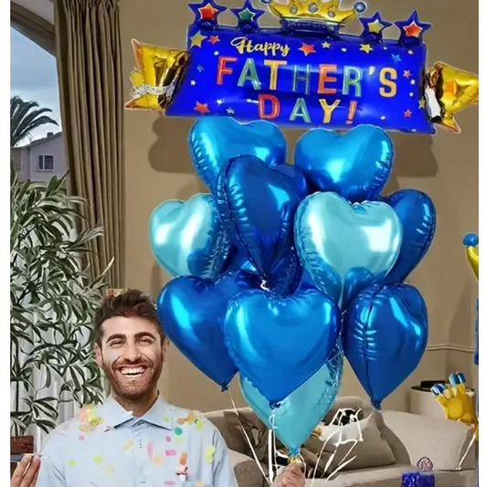 Happy Fathers Day Balloon Bouquet Set