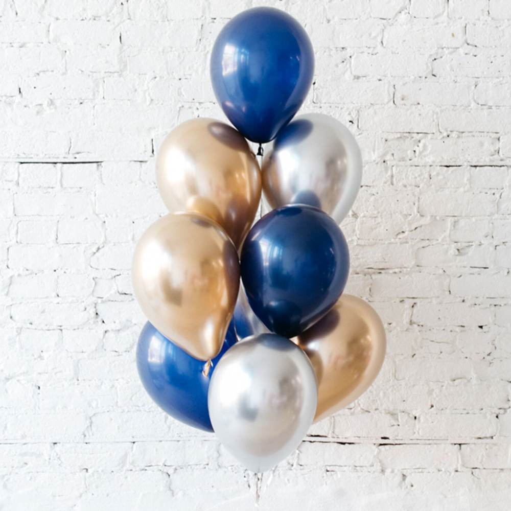 Happy Fathers Day Latex Helium Balloon Arrangement - 10 pcs