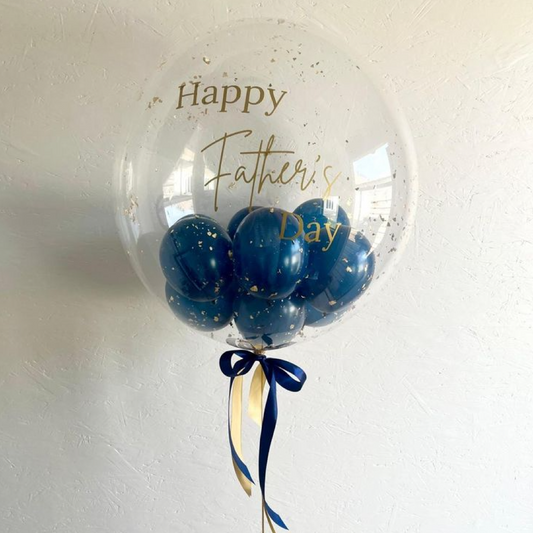 Happy Fathers Day Bobo Helium Balloon Arrangement