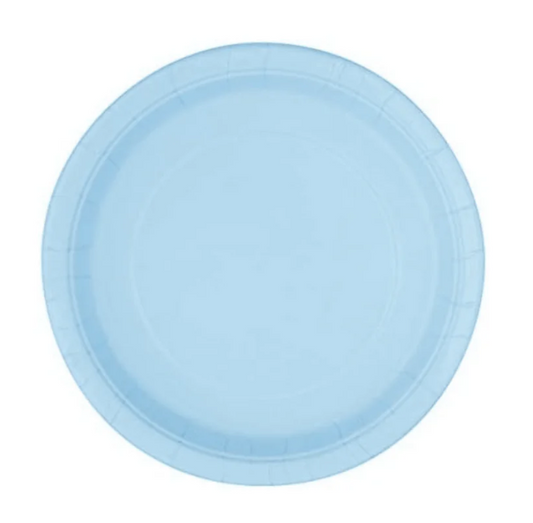 Ice Cream Theme Birthday Party Paper Plates Set (blue)