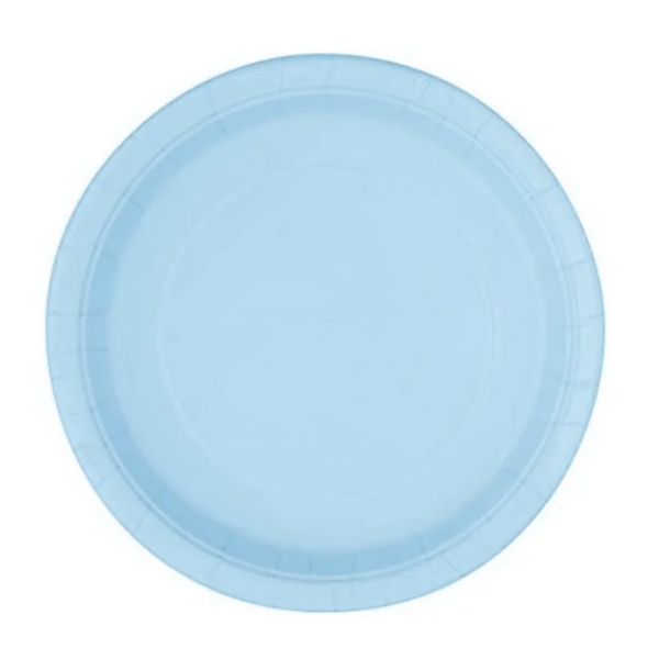 Ice Cream Theme Birthday Party Paper Plates Set (blue)