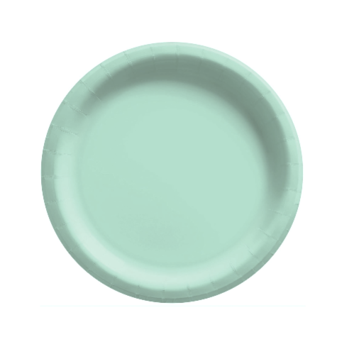Ice Cream Theme Birthday Party Paper Plates Set (Green)