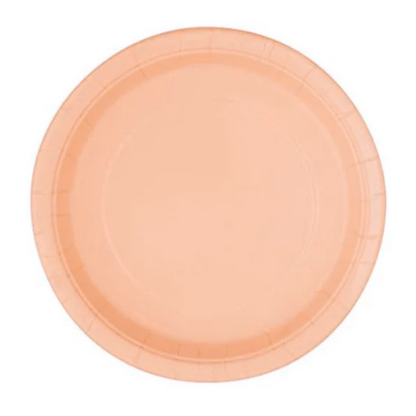 Ice Cream Theme Birthday Party Paper Plates Set (orange)