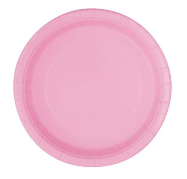 Ice Cream Theme Birthday Party Paper Plates Set (pink)