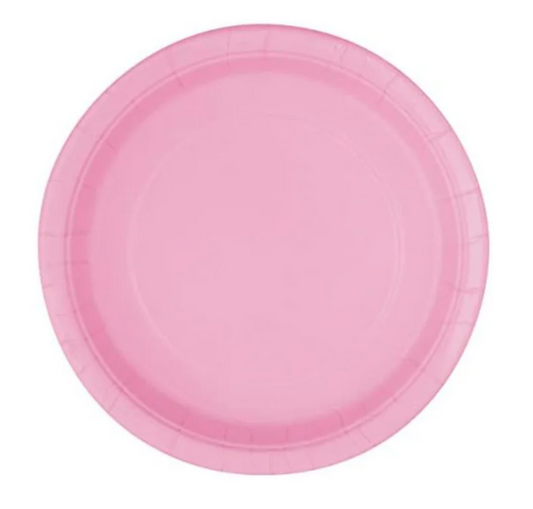 Ice Cream Theme Birthday Party Paper Plates Set (pink)