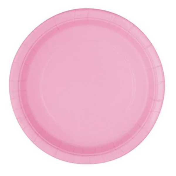 Ice Cream Theme Birthday Party Paper Plates Set (pink)
