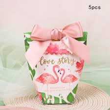 Love Story Flamingo wedding gift box