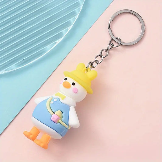 Duck Keychain Light Blue