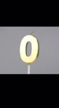 Load and play video in Gallery viewer, 3D Gold 0-9 Number Candles
