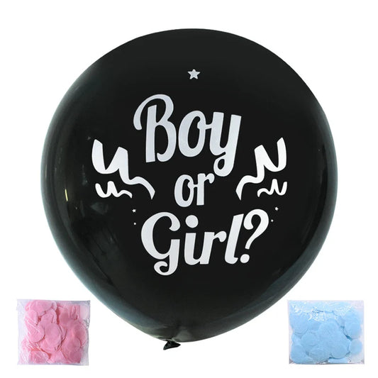 Gender Reveal Balloon with Confetti Set