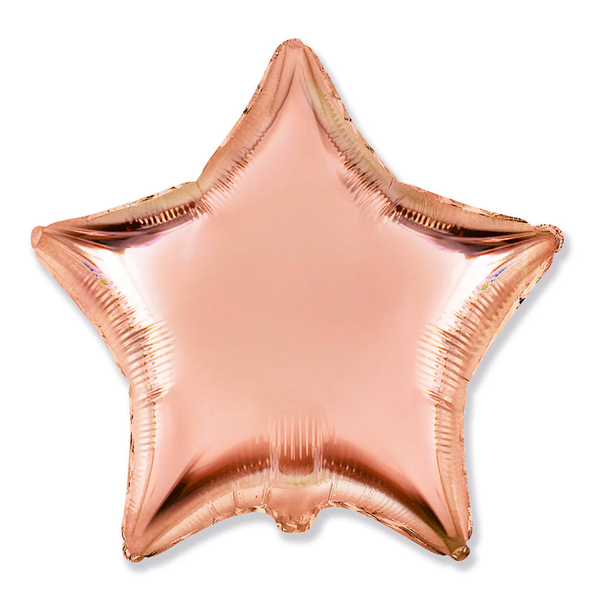 18 Inch Star Shape Foil Balloon (Rose Gold)