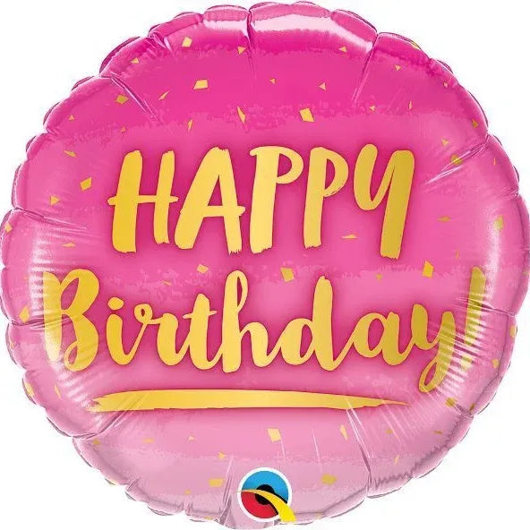 New Design Happy Birthday Foil Balloons, 18" Round