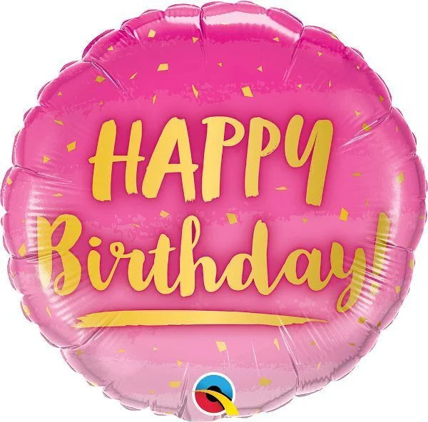 New Design Happy Birthday Foil Balloons, 18" Round