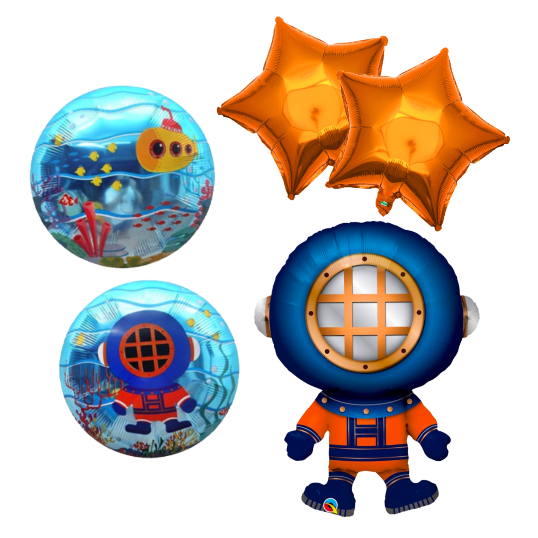 Deep Sea Diver Balloons Set