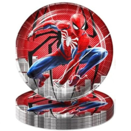 Spiderman 9 Inch Plates Set 10 Pcs