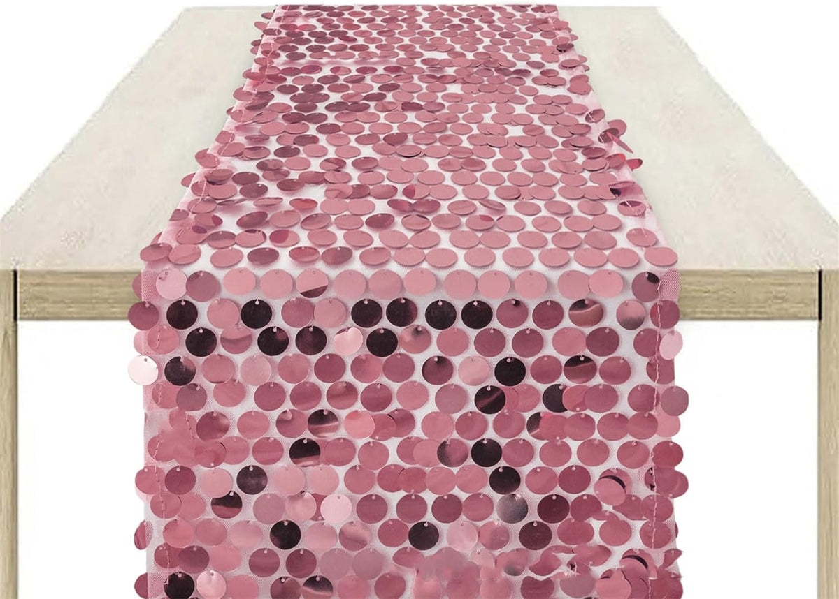 Rose Gold Big Sequin Table Runner