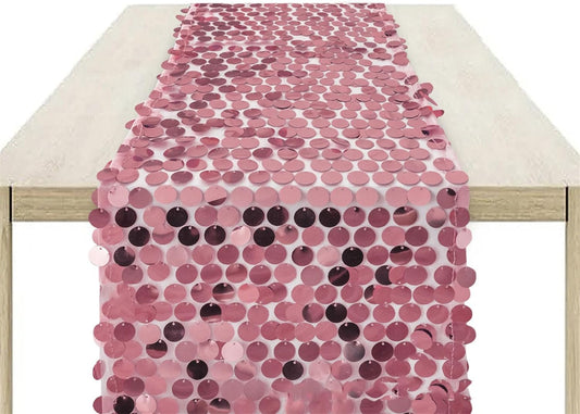 Rose Gold Big Sequin Table Runner