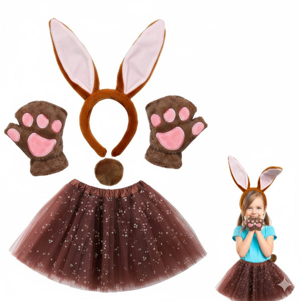 Brown Bunny Girl Tutu skirt costume