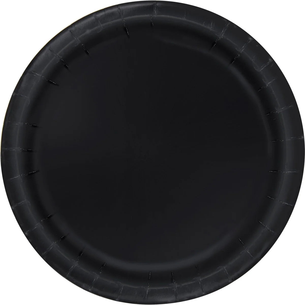 Black Round 9 Inch Paper Plates