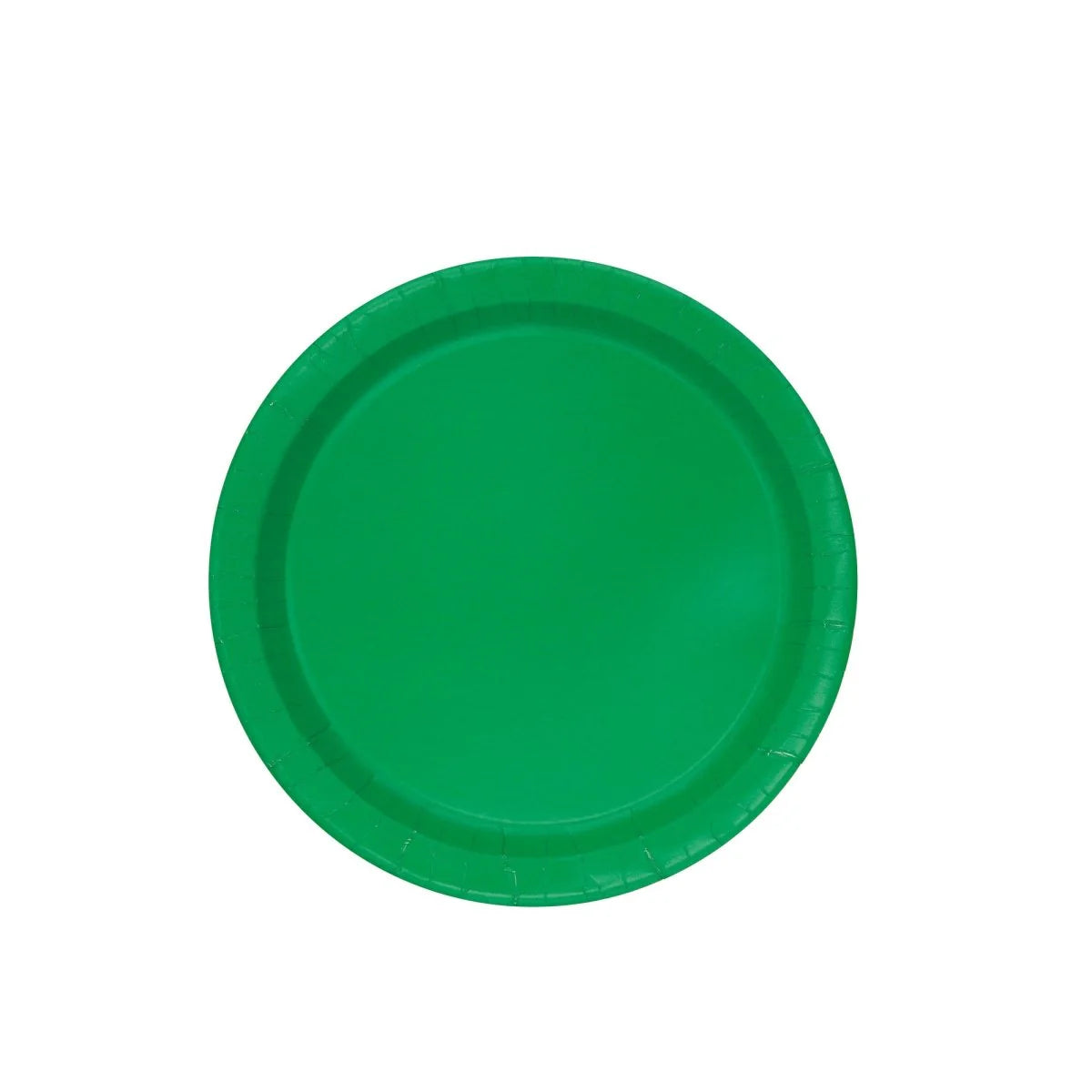 Green Round 7 Inch Paper Plates