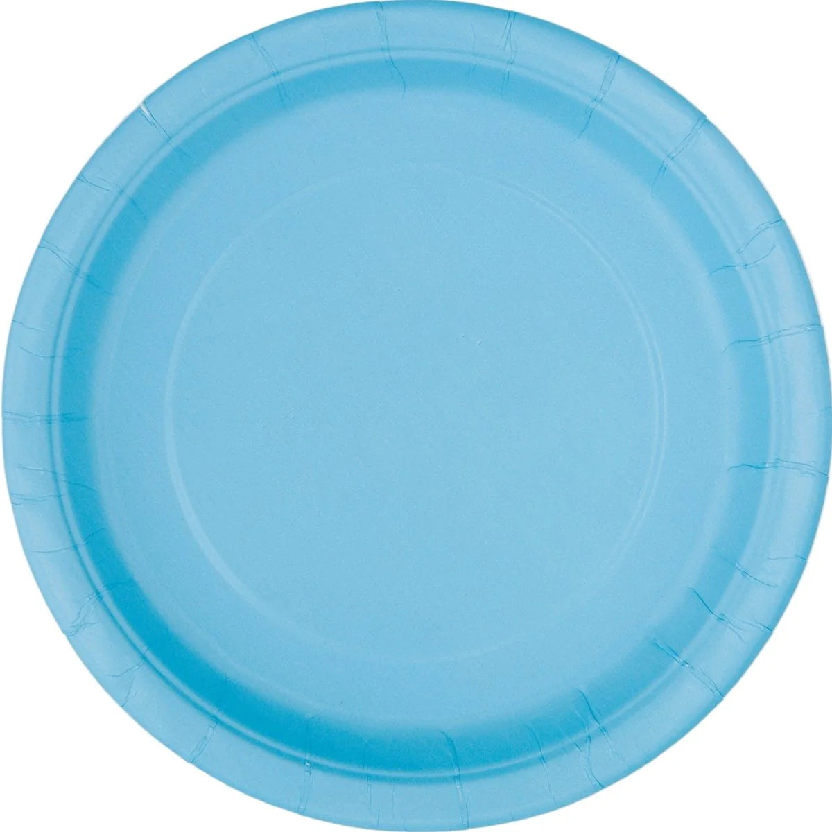 Light Blue Round 7 Inch Paper Plates