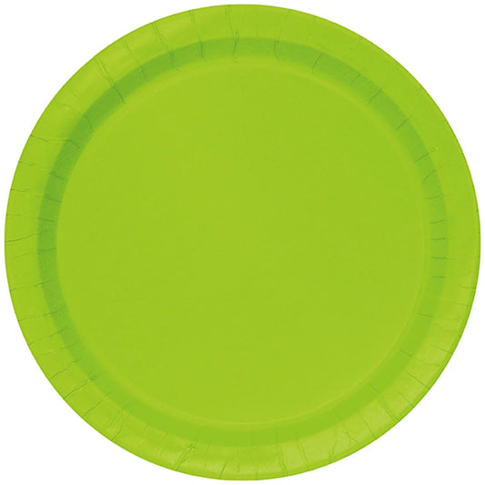 Apple Green Round 9 Inch Paper Plates
