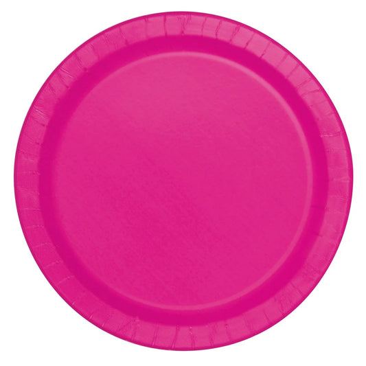 Pink Round 9 Inch Paper Plates