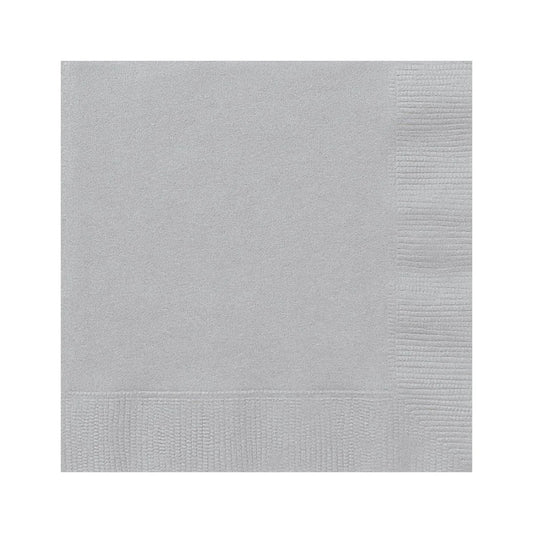 Silver Paper Napkins